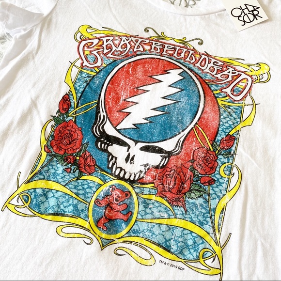 CHASER Grateful Dead Band Tee White Large NWT - Picture 9 of 9